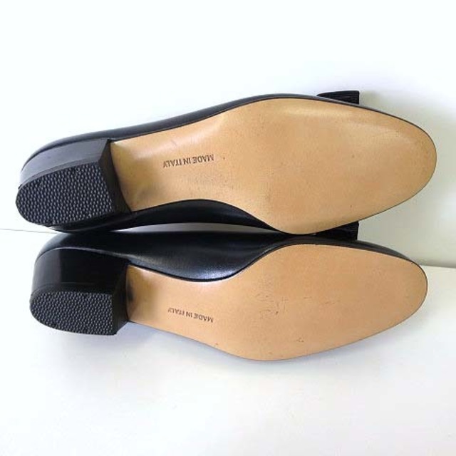 Salvatore Ferragamo(サルヴァトーレフェラガモ)のサルヴァトーレフェラガモ パンプス ヴァラ レザー 4 C 濃紺 21.0cm レディースの靴/シューズ(ハイヒール/パンプス)の商品写真