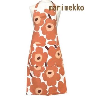 マリメッコ(marimekko)のくーま様専用　marimekko  エプロン　アプリコット　ウニッコ　花柄(収納/キッチン雑貨)