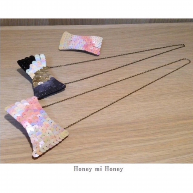 Honey mi Honey(ハニーミーハニー)の３way 新品 ハニーミーハニー ネックレス ブローチ 【 ブラック 1️⃣点】 レディースのアクセサリー(ネックレス)の商品写真