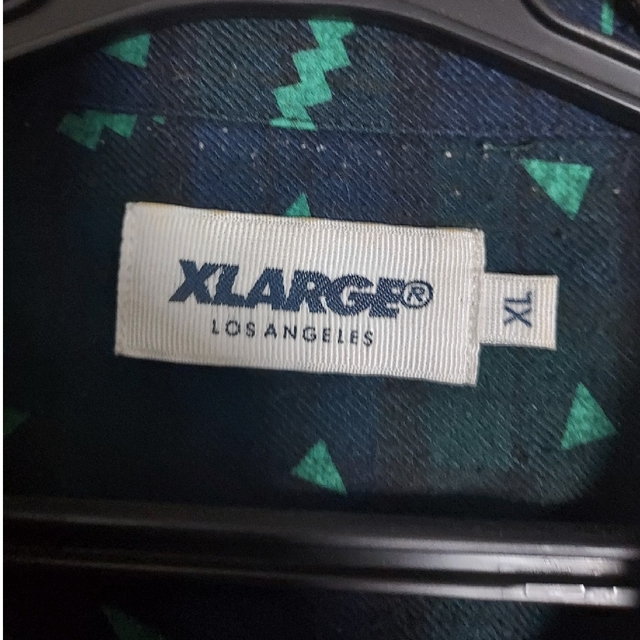 XLARGE(エクストララージ)のXLARGE　エクストララージ　ネルシャツ　チェックシャツ　グリーン　XL メンズのトップス(シャツ)の商品写真
