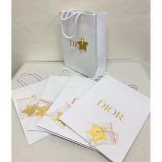 クリスチャンディオール(Christian Dior)のDIOR ディオール　ショッパー（紙袋）チャーム付き　５ＰＳセット(その他)