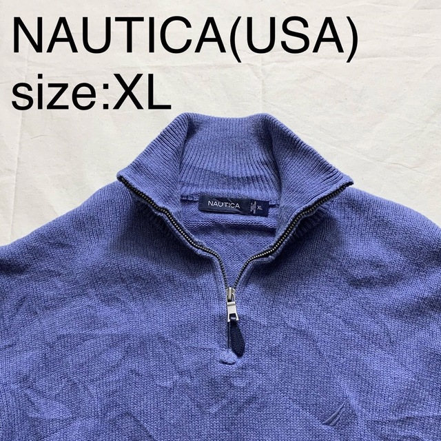 NAUTICA(USA)ハーブジップドライバーズニットセーター