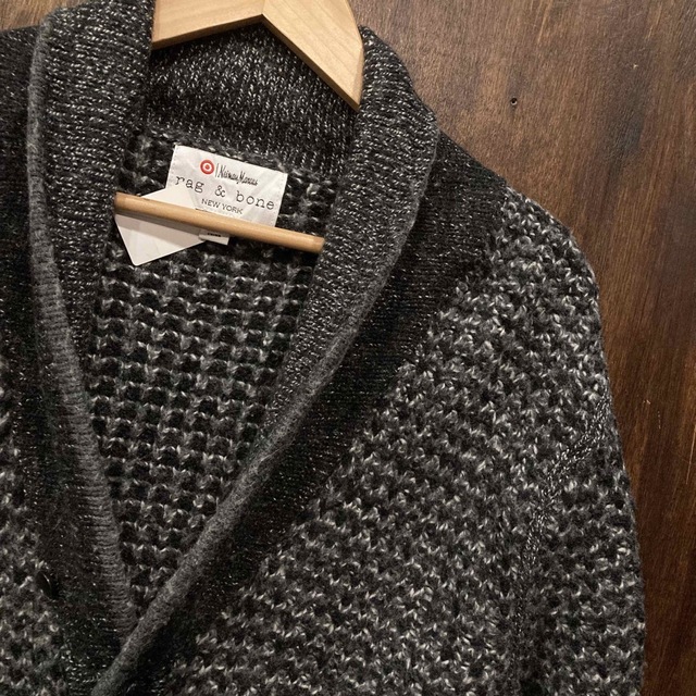 Rag & Bone(ラグアンドボーン)のrag&bone ラグ&ボーン ショールカラー カーディガン ニット US古着 メンズのトップス(カーディガン)の商品写真