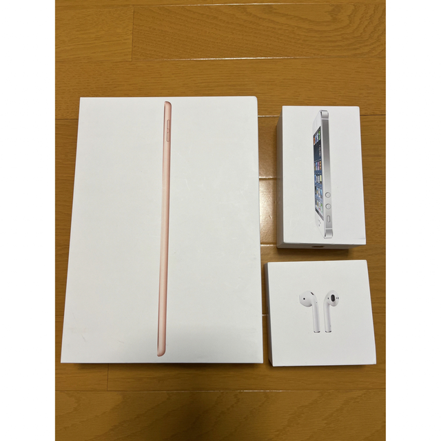 空き箱 iPad、iPhone5、AirPods スマホ/家電/カメラのスマートフォン/携帯電話(その他)の商品写真