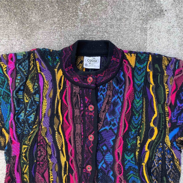 COOGI 旧タグ 3Dニットカーディガン 70s