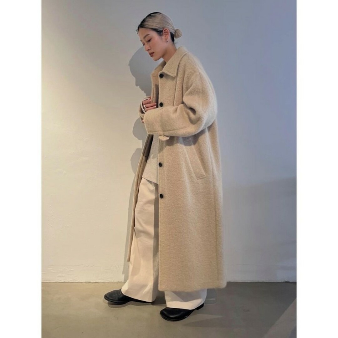 茄子紺 シャギーover coat - 通販 - motelparati.com.br