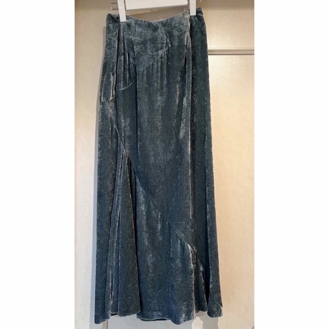 【最終】pelleq ペレックvelvet patterned skirt 34
