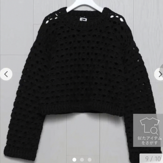 H＞HEAVY CROCHET PULLOVER/ニット 公式店舗