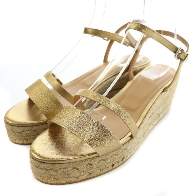 Castaner(カスタニエール)のカスタニエール グロリア ストラップサンダル 25.5 ゴールド ベージュ レディースの靴/シューズ(サンダル)の商品写真