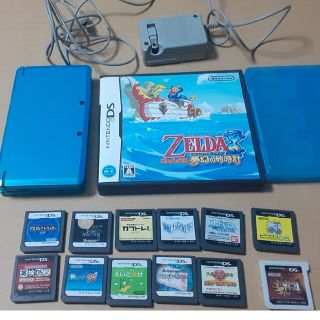 3DSジャンク品+DSソフト13セット+ケース(家庭用ゲーム機本体)