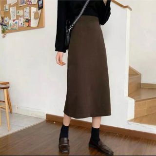 ザラ(ZARA)の1/30まで！韓国 ★ ウエストボタン タイトウールスカート(ロングスカート)