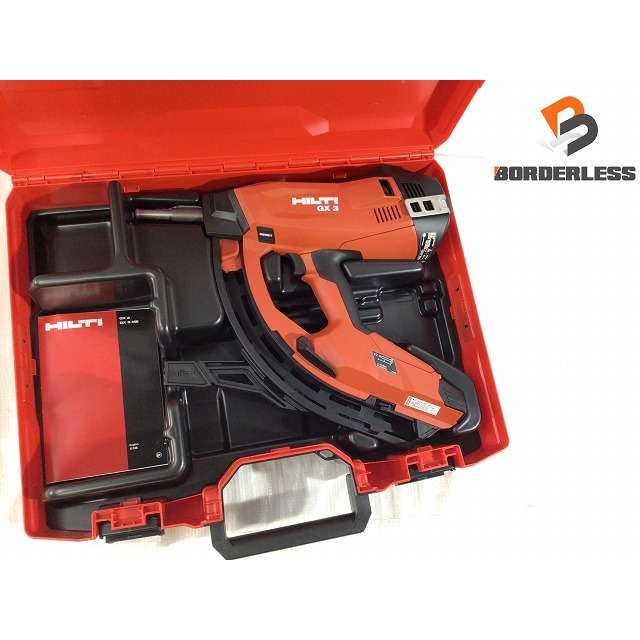 ☆未使用品☆HILTI ヒルティ ガス式鋲打ち機 GX3 取扱説明書/ケース付き ガス式鋲打機 ガス鋲打機 ガスネイラ ピン釘打機 65471