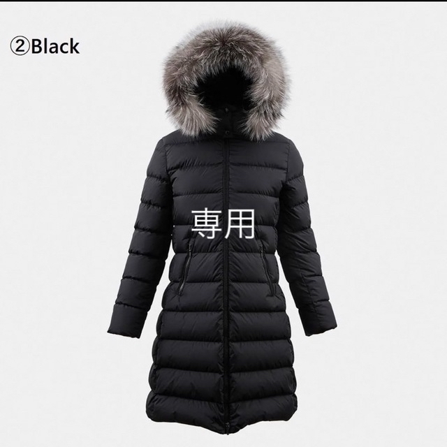 MONCLER(モンクレール)のmanan-様専用♡MONCLERモンクレール Abelle 12A ブラック レディースのジャケット/アウター(ダウンコート)の商品写真