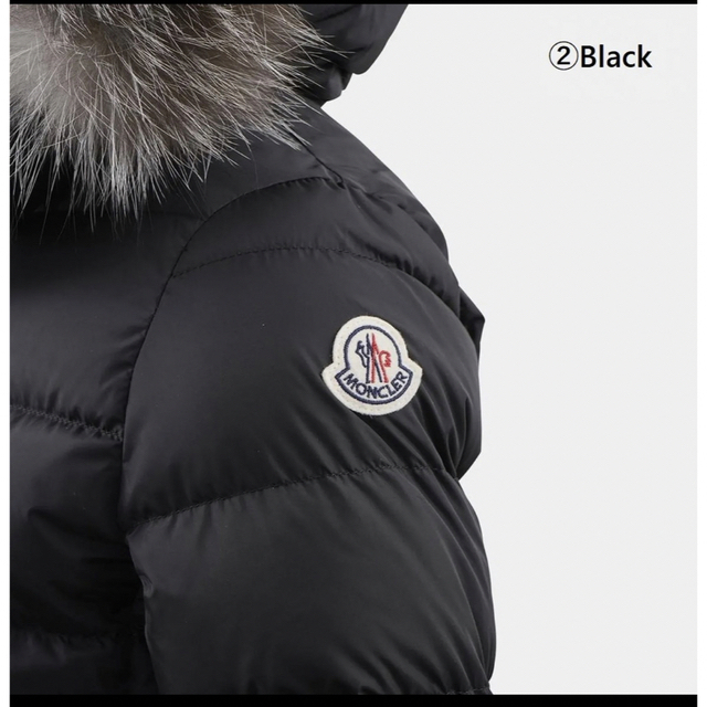 MONCLER(モンクレール)のmanan-様専用♡MONCLERモンクレール Abelle 12A ブラック レディースのジャケット/アウター(ダウンコート)の商品写真