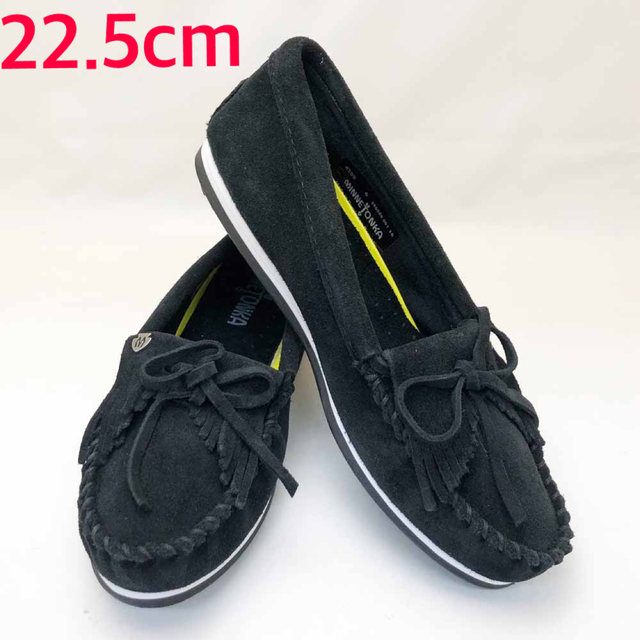Minnetonka(ミネトンカ)の新品 ミネトンカ モカシン KILTY PLUS ブラック 22.5cm レディースの靴/シューズ(スリッポン/モカシン)の商品写真