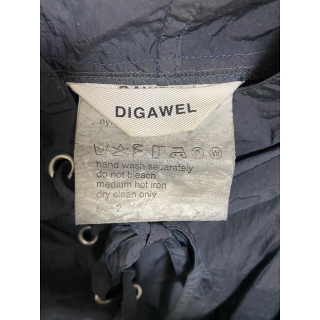 DIGAWEL(ディガウェル)のDIGAWEL LACE UP HOODIE レースアッププルオーバーパーカー メンズのジャケット/アウター(マウンテンパーカー)の商品写真