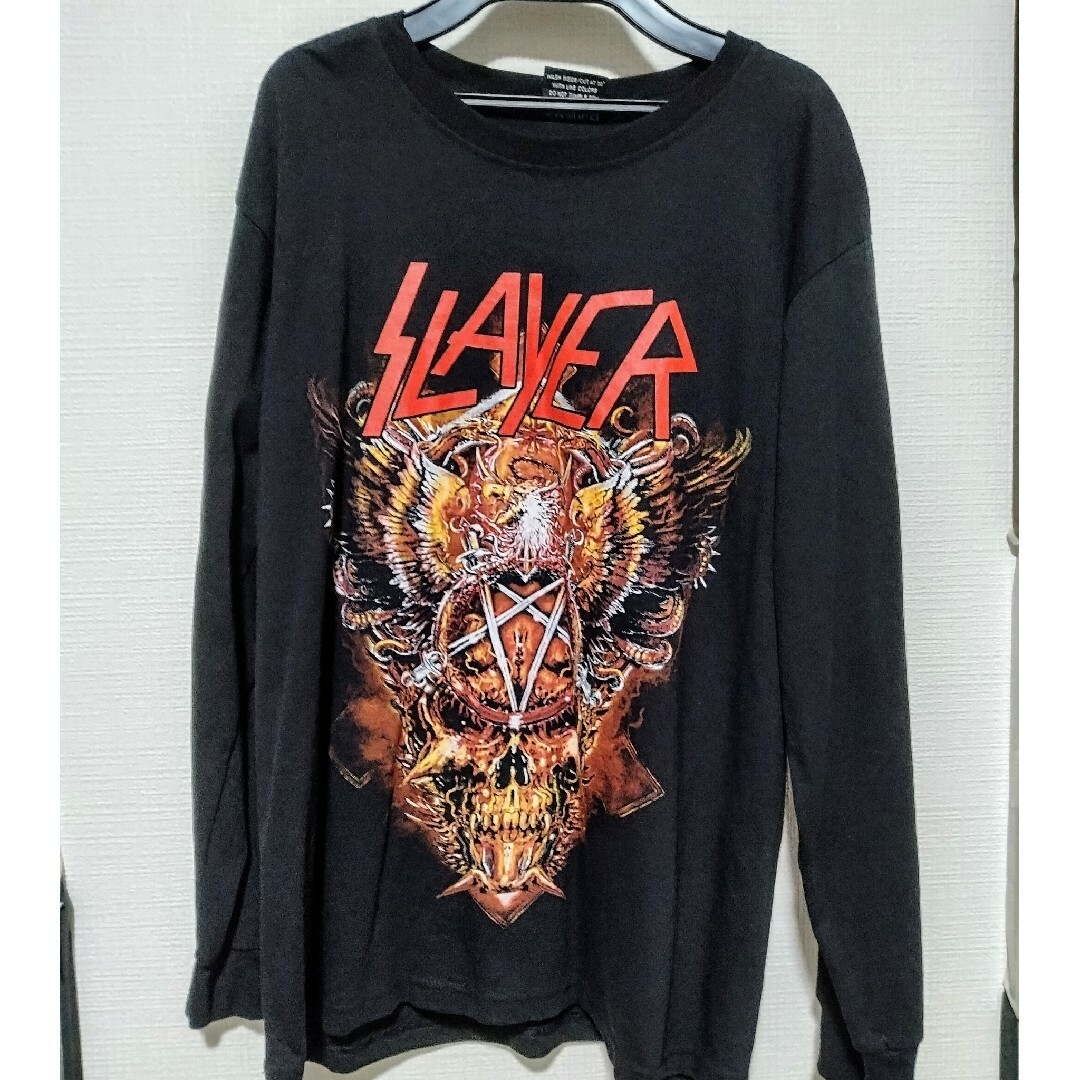 ⭐美品レア【スレイヤー】バンドTシャツ⭐希少価値の長袖◆メタル帝王=SLAYER