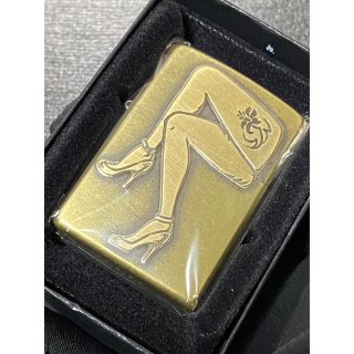 zippo レッグアップ ゴールド セクシーガール 希少モデル 2003年製