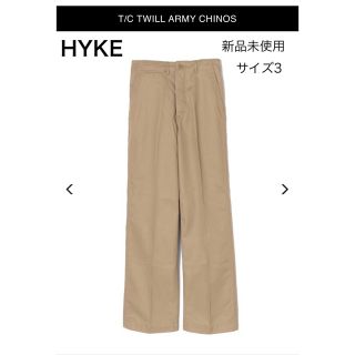 ハイク(HYKE)の未使用　HYKE 今期22A/W T/C TWILL ARMY CHINOS(ワークパンツ/カーゴパンツ)