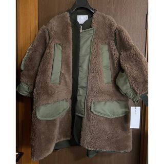 sacai - 22AW新品3 sacai レディース 再構築 ファーコート ブルゾン ...