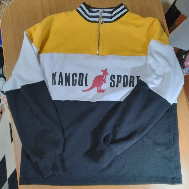 KANGOL(カンゴール)のKANGOL　ハーフジップアップトレーナー　スウエット　レディース長袖トップス レディースのトップス(トレーナー/スウェット)の商品写真