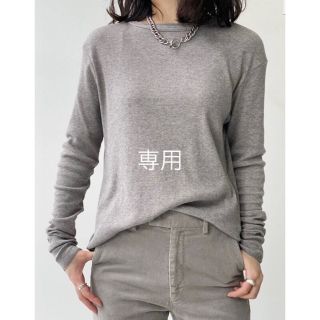 L'Appartement DEUXIEME CLASSE - Rib L/S T-SH グレーA ・ナチュラル ... Rib L/S T-SH グレーA ・ナチュラル / アパルトモン