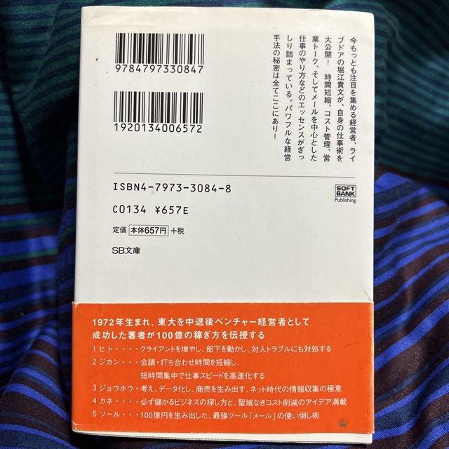 １００億稼ぐ仕事術　堀江貴文　ホリエモンの快進撃は、この1冊から始まった エンタメ/ホビーの本(その他)の商品写真