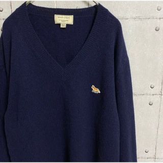 MAISON KITSUNE ワンポイント ウールニット セーター