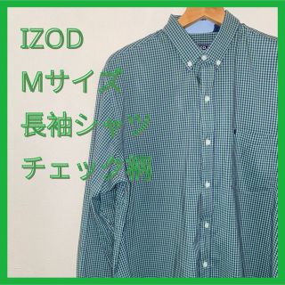 《IZOD》長袖Tシャツ  Mサイズ  チェック(シャツ)