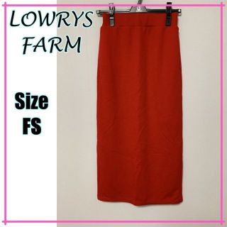 ローリーズファーム(LOWRYS FARM)の【目を引く配色☆】ローリーズファーム　タイトスカート　スリット　レッド　赤(その他)