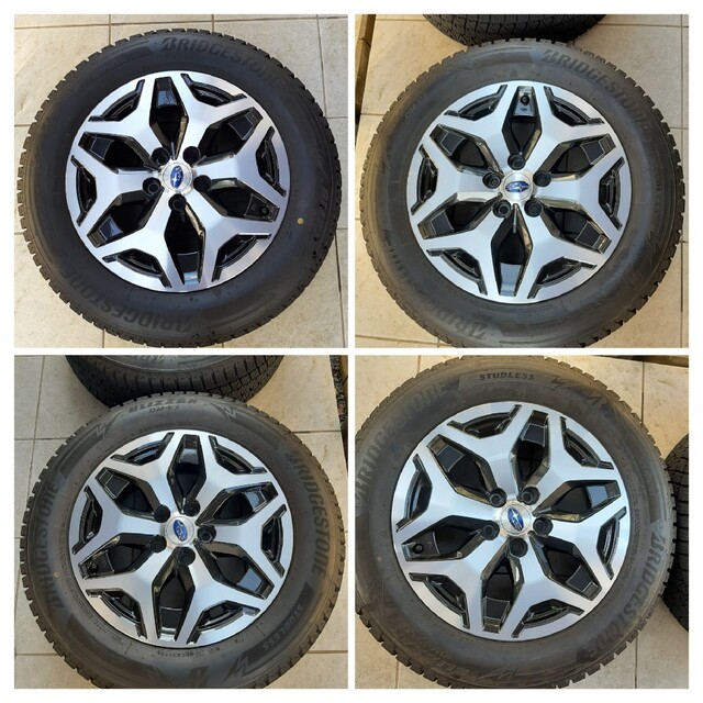 再再販! BRIDGESTONE - 純正スタッドレスタイヤセット フォレスター