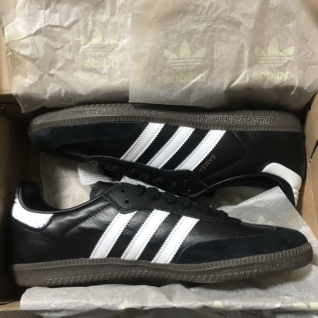 新品 ADIDAS SAMBA ADV 黒 28cm