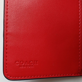 COACH - 【新品】人気☆COACH コーチ二つ折り財布 アップルプリント 