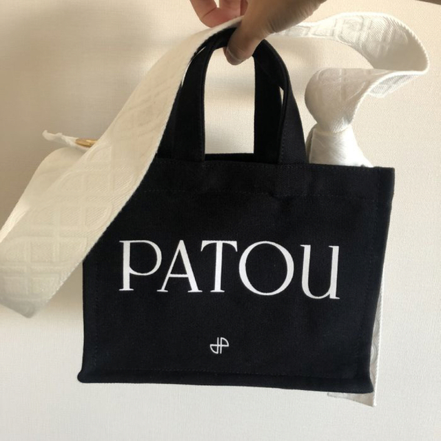 PATOU パトゥ  コットン スモール パトゥ キャンバストート  バッグ