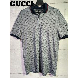 グッチ(Gucci)のGUCCI　GG柄ポロシャツ　メンズ　Lサイズ(ポロシャツ)