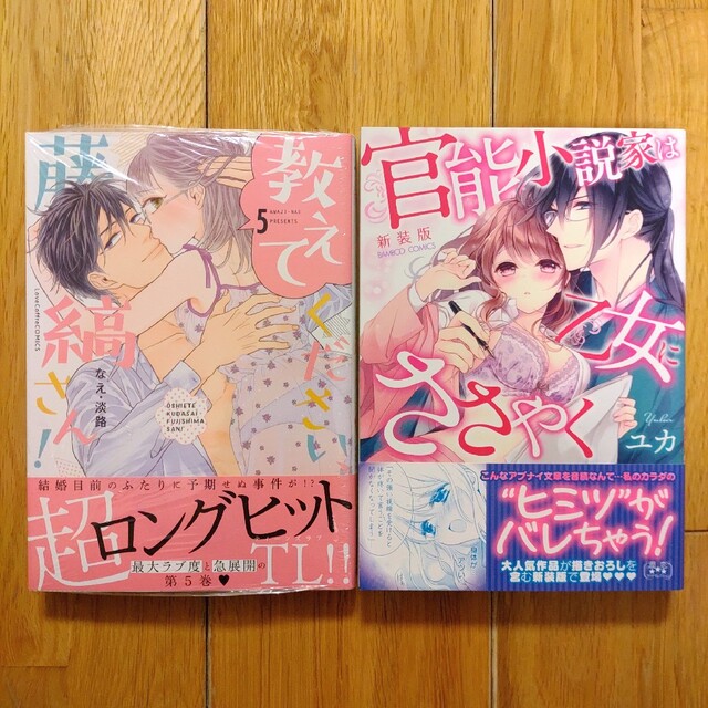 教えてください、藤縞さん！　5巻　官能小説家は乙女にささやく　TLコミック　2点 エンタメ/ホビーの漫画(少女漫画)の商品写真