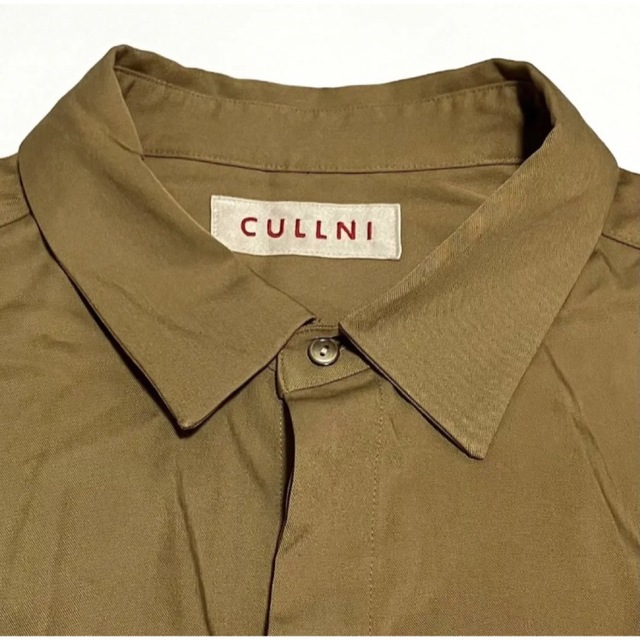 【新品】CULLNI　クルニ　タイロッケンロングシャツコート　20-SS-033