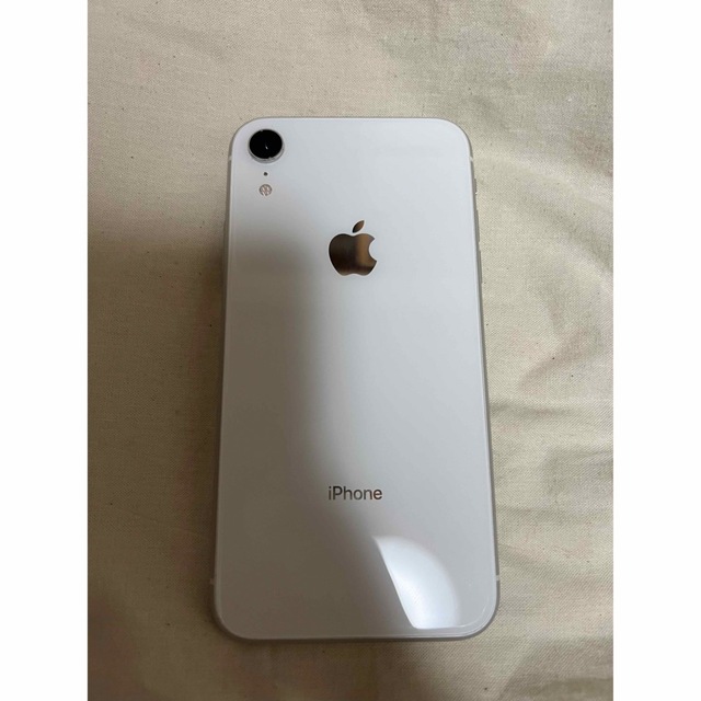 iPhoneXR ホワイト64GB SIMロック解除 - スマートフォン本体