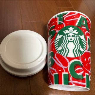スターバックスコーヒー(Starbucks Coffee)の未使用　スタバ　ホリデー2021キャニスターRED CUP 陶器製(タンブラー)
