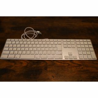 マック(Mac (Apple))のAPPLE KEYBOARD (テンキーツキ - JIS) MB110J/B(PC周辺機器)