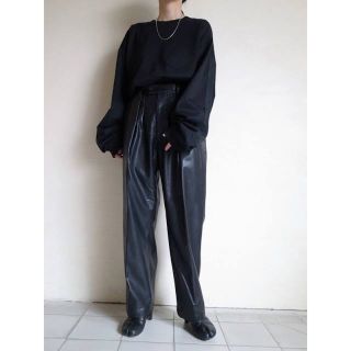 シュタイン(stein)のstein FAKE LEATHER TROUSERS(スラックス)