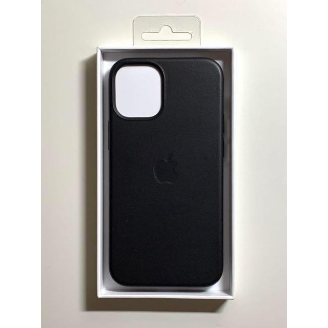 Apple(アップル)の【新品】純正 iPhone 12 mini レザーケース・ブラック スマホ/家電/カメラのスマホアクセサリー(iPhoneケース)の商品写真
