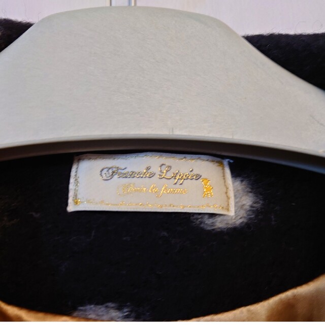 franche lippéeのコート ブラックの水玉_3