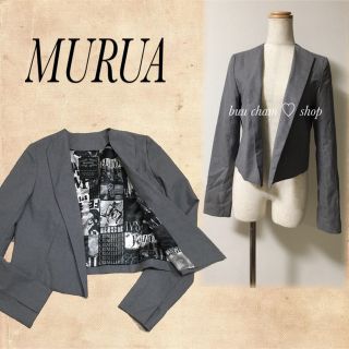 ムルーア(MURUA)のMURUA♡ジャケット(ノーカラージャケット)