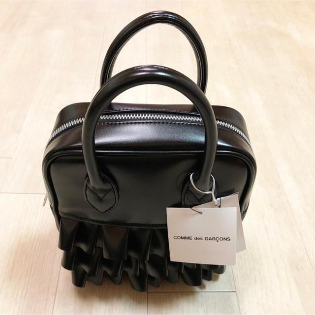 新品 コムデギャルソンガール フリルバッグ ブラック 青山バッグ