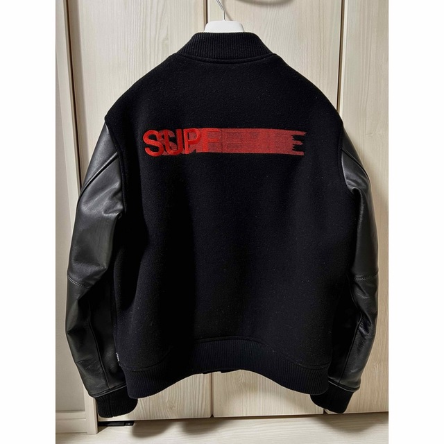 シュプリーム 18AW Motion Logo Varsity Jacket L メンズのジャケット/アウター(スタジャン)の商品写真