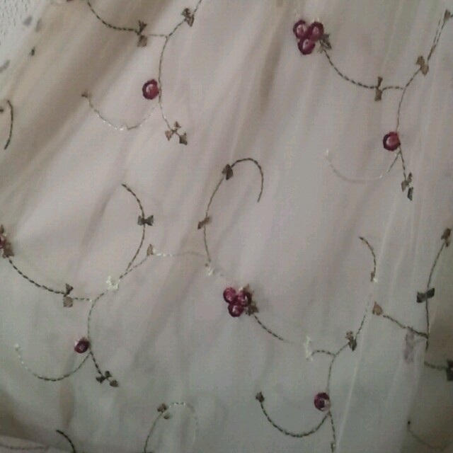 しまむら(シマムラ)のしまむら　刺繍チュールスカート　ベルト付 レディースのスカート(ひざ丈スカート)の商品写真