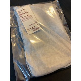 ムジルシリョウヒン(MUJI (無印良品))の【リニューアル】　無印良品　麻平織　肩掛けエプロン　生成　生成り　肩かけエプロン(その他)