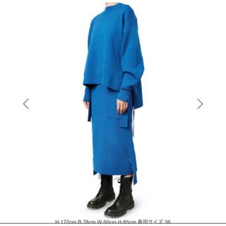 超美品✨LE CIEL BLUE Wool Smooth TOP セット(ロングスカート)