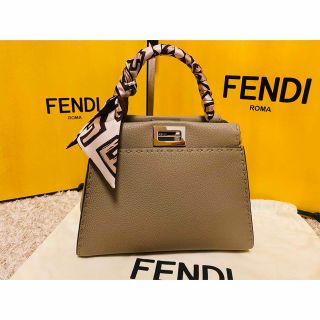 FENDI ピーカブー　アイコニック　セレリアミニ　ダブグレー